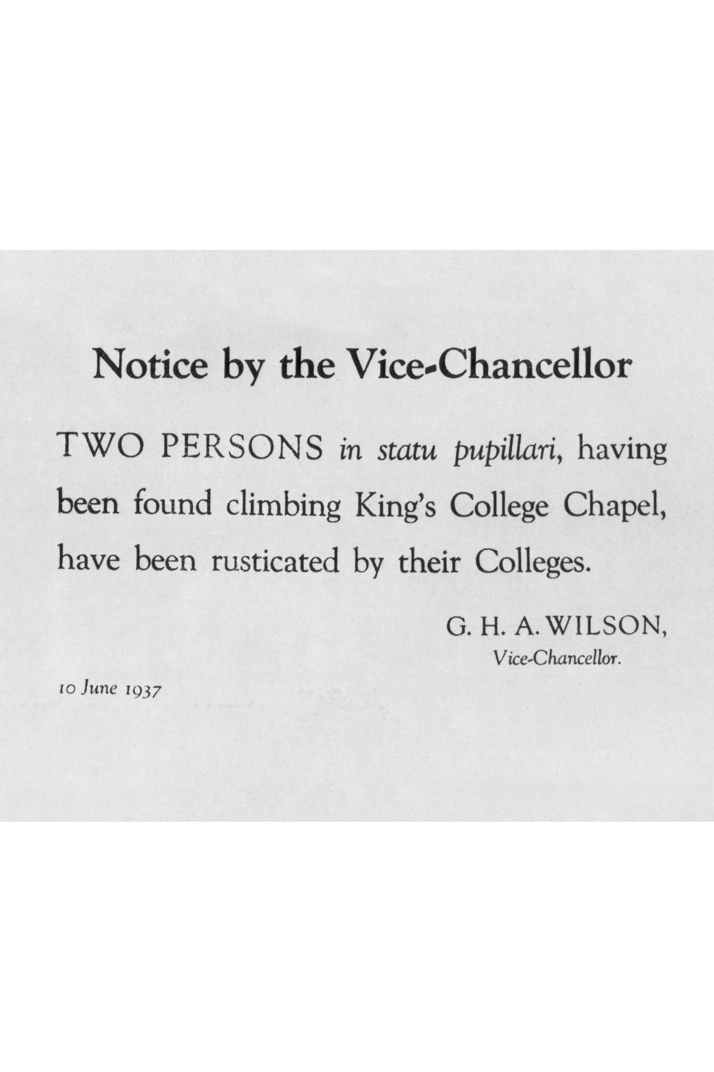 The Night Climbers of Cambridge